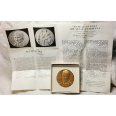 HALL OF FAME MEDAL . ELI WHITNEY